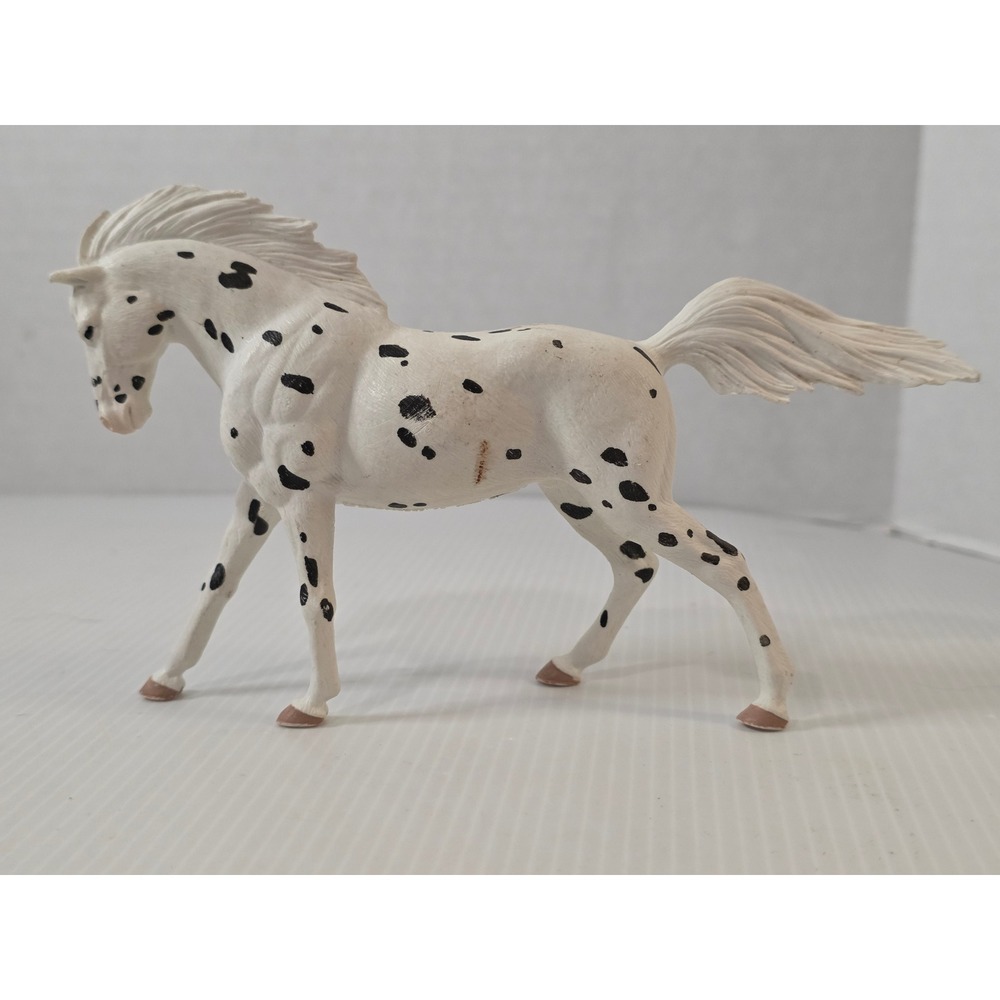 Safari Ltd Knabstrupper Horse Figurine OS White Fair 2017 Model